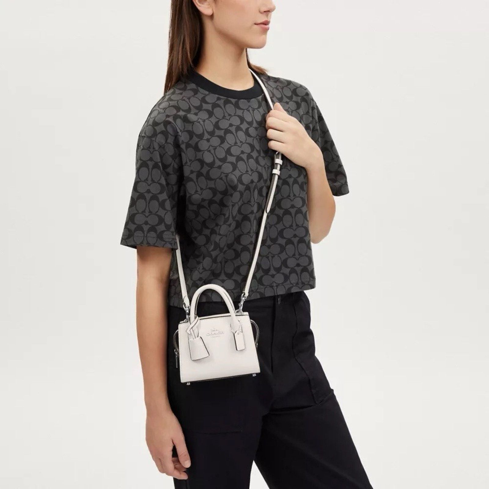 Coach NWT Coach Andrea MINI Carryall Crossbody CO974 Chalk Size ONE SIZE - 5 Thumbnail