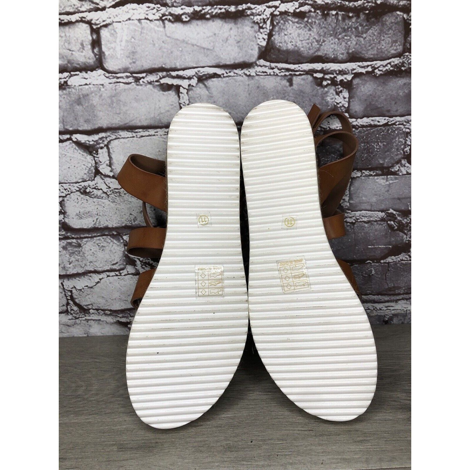Other Patrizia Spring Step Renae Brown Leather Espadrilles Platfor Size US 11 / IT 41 - 8 Thumbnail