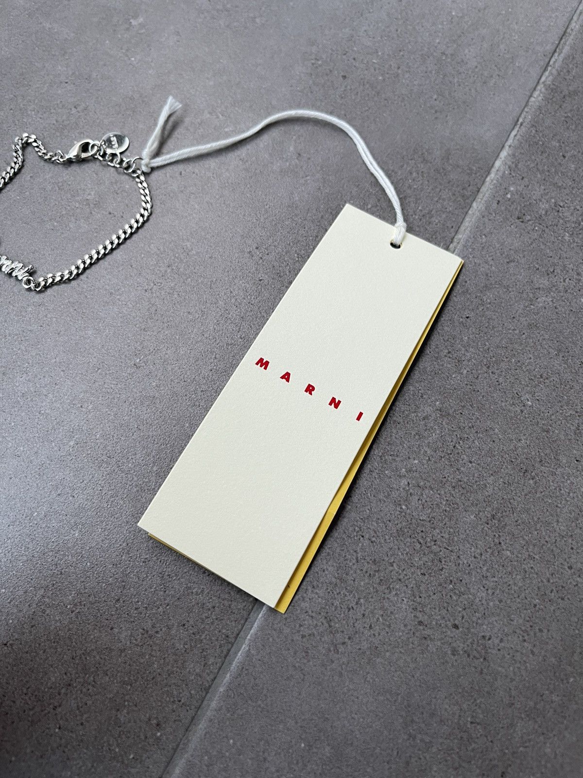 Marni !DS! FW22 Marni Silver Logo Bracelet Size ONE SIZE - 12 Thumbnail