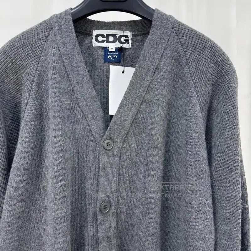 Comme des Garcons Comme des Garçons Gray Wool Cardigan for Men . Size US M / EU 48-50 / 2 - 3 Thumbnail