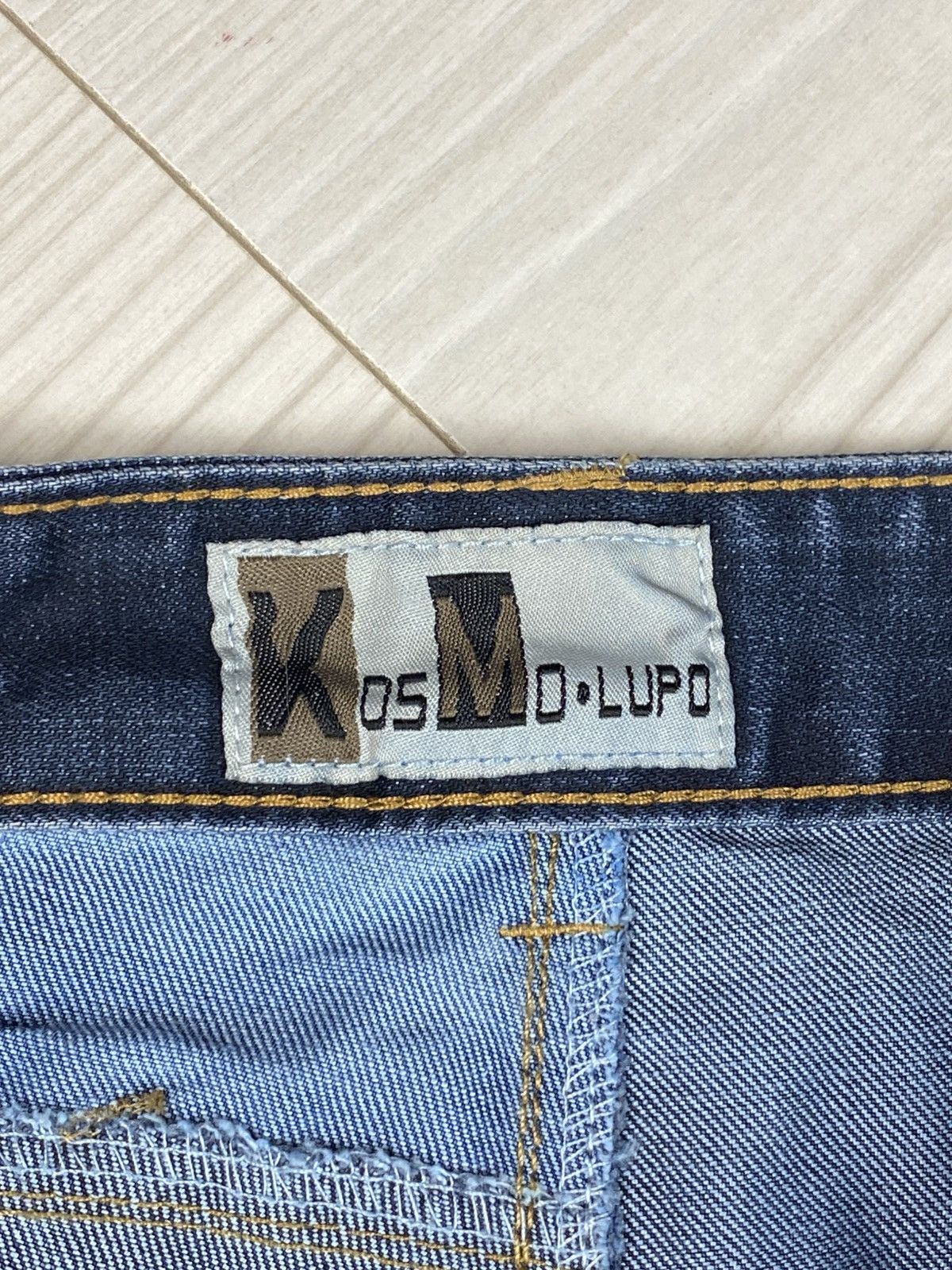 Japanese Brand Avantgarde Kosmo Lupo Denim Jeans Multipockets Rare Big Logo Size US 36 / EU 52 - 11 Thumbnail