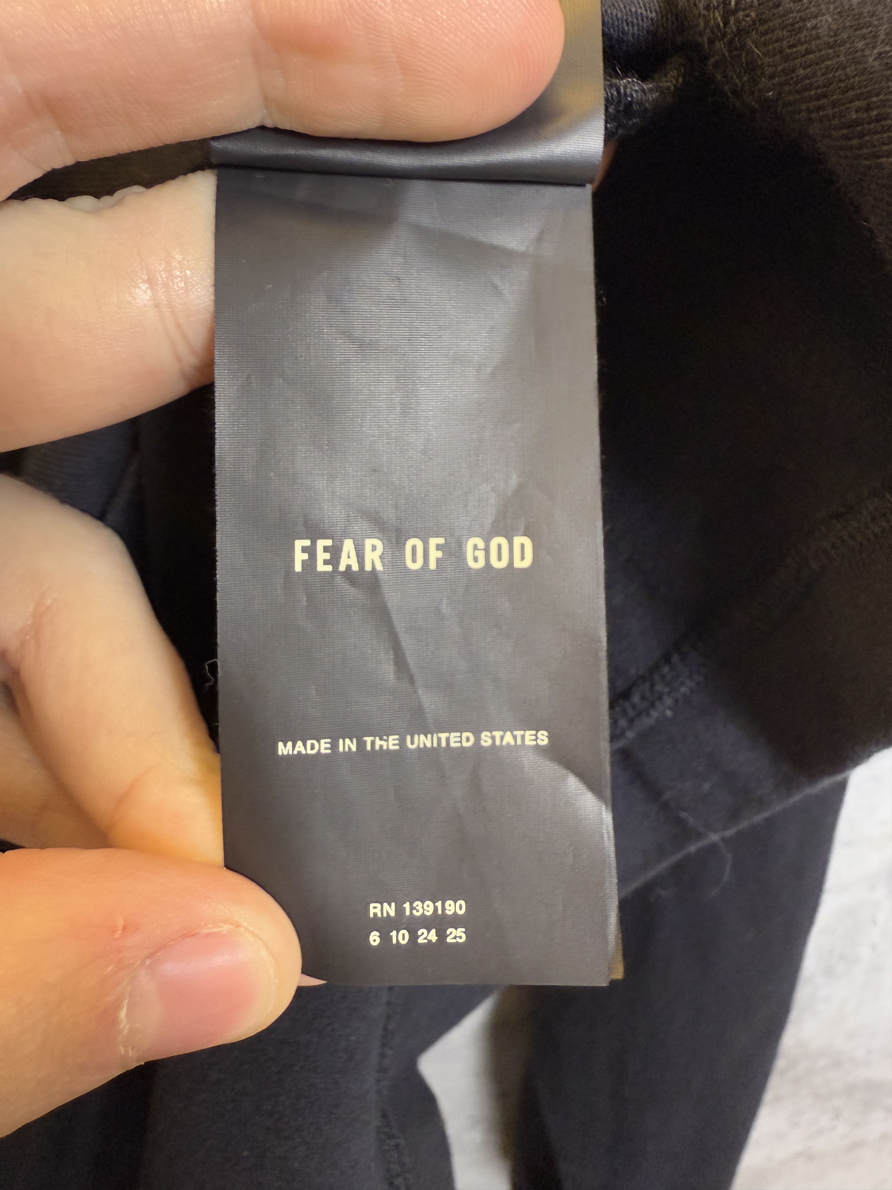 Fear of God Fear of God Black Long Sleeve Tee Size US M / EU 48-50 / 2 - 5 Thumbnail