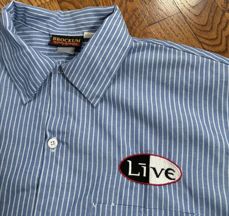 Vintage Vintage Brockum Worldwide Live Band Work Shirt (Size L) Grailed