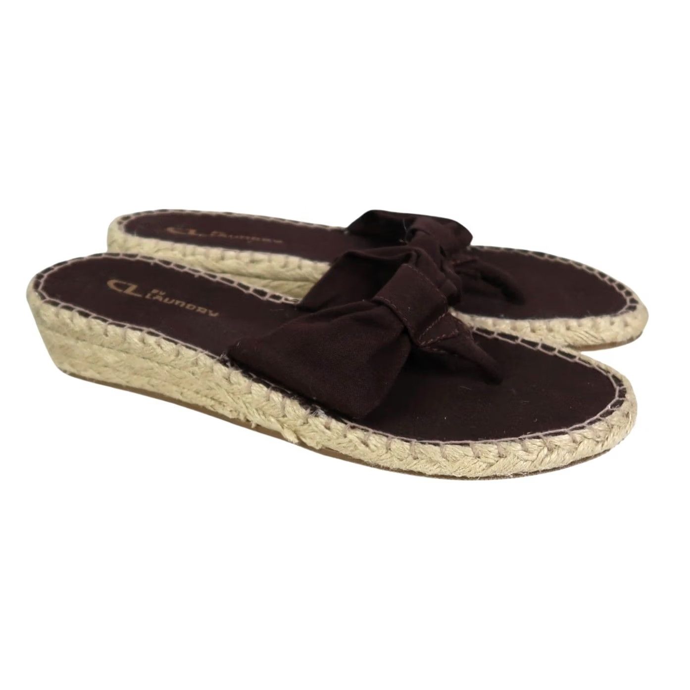 Chinese Laundry Chinese Laundry Brown Thong Espadrille Wedge Sandals 7.5 Women Casual Spring Summer Wedge Heel 1.25" Size US 8 / IT 38 - 3 Thumbnail