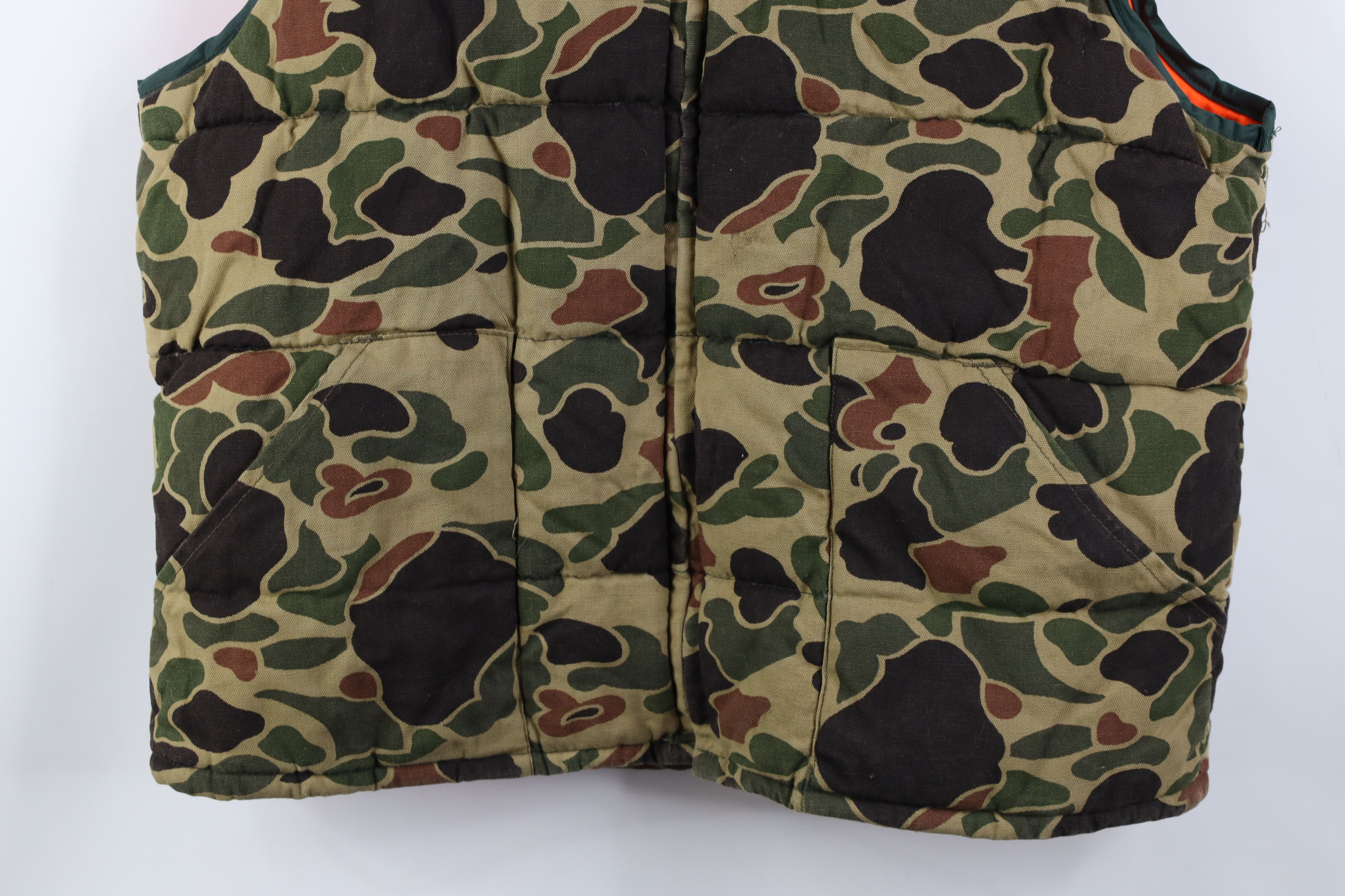 Vintage Vintage 70s Streetwear Reversible Canvas Puffer Vest Size US L / EU 52-54 / 3 - 3 Thumbnail