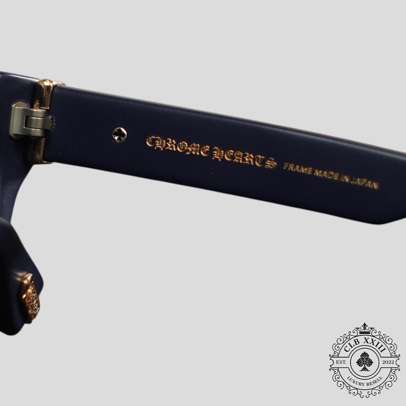 Chrome Hearts Chrome Hearts Givenhead Sunglasses in Matte Navy Size ONE SIZE - 5 Thumbnail