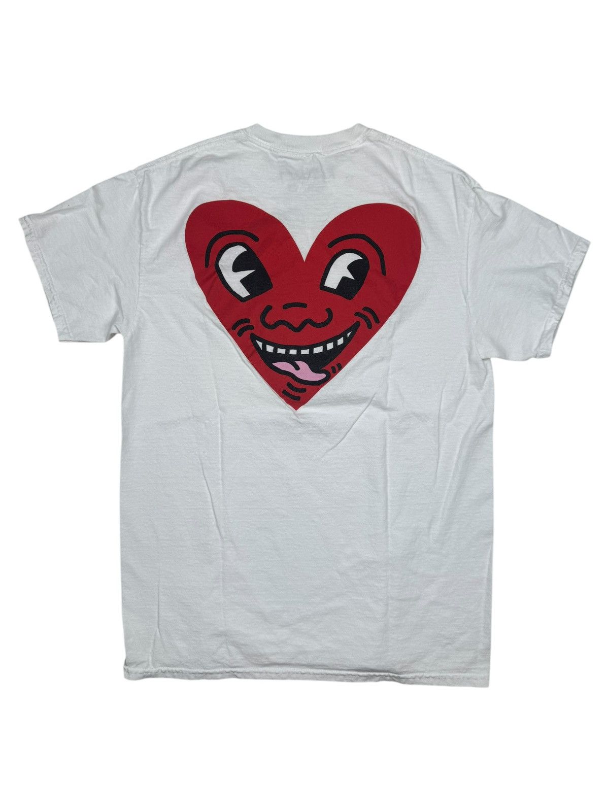 Urban Outfitters Urban Outfitters Keith Haring Heart Short Sleeve T-Shirt Size US M / EU 48-50 / 2 - 8 Thumbnail