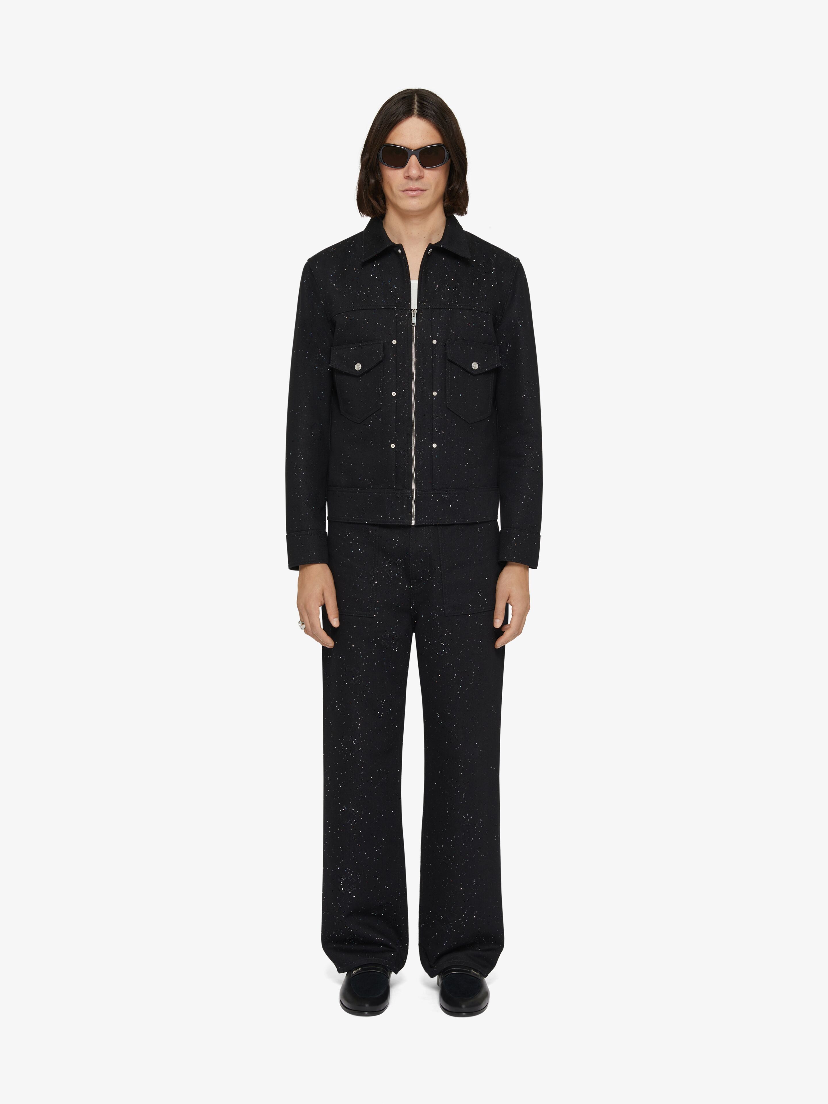 Givenchy oc11z0725 Denim Jacket in Black Size US XXL / EU 58 / 5 - 2 Thumbnail