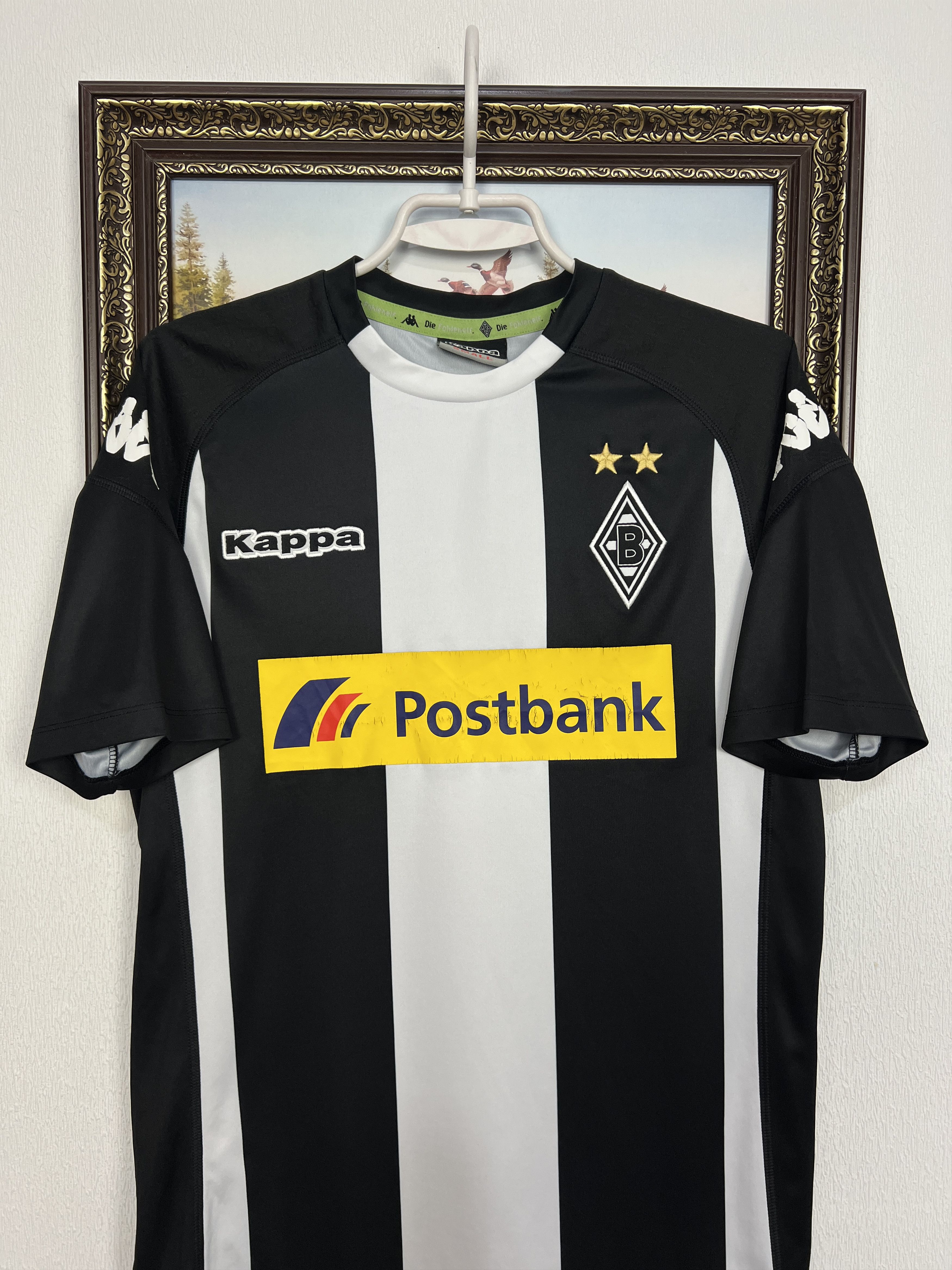 Kappa Monchengladbach Away football shirt Soccer Jersey Trikot Size US S / EU 44-46 / 1 - 2 Thumbnail