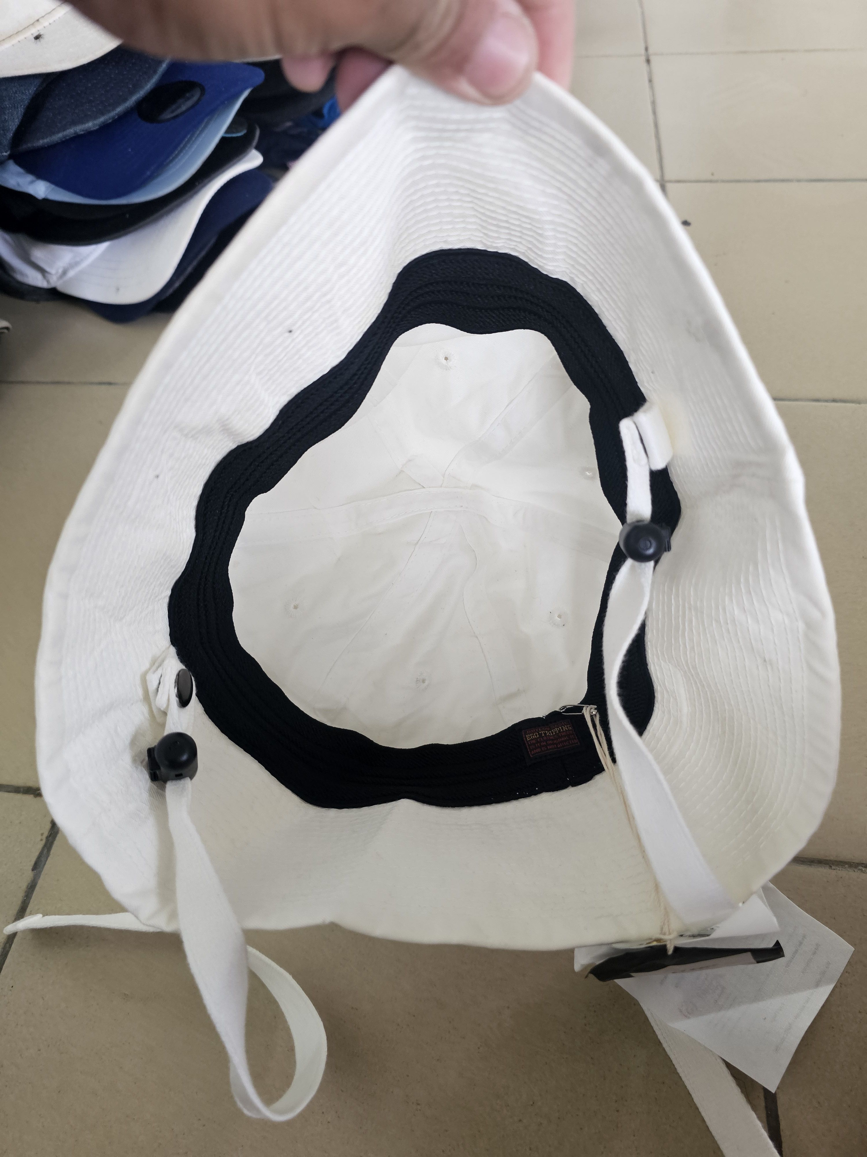 Japanese Brand Ego Tripping Streerwear White Hat Size ONE SIZE - 3 Thumbnail