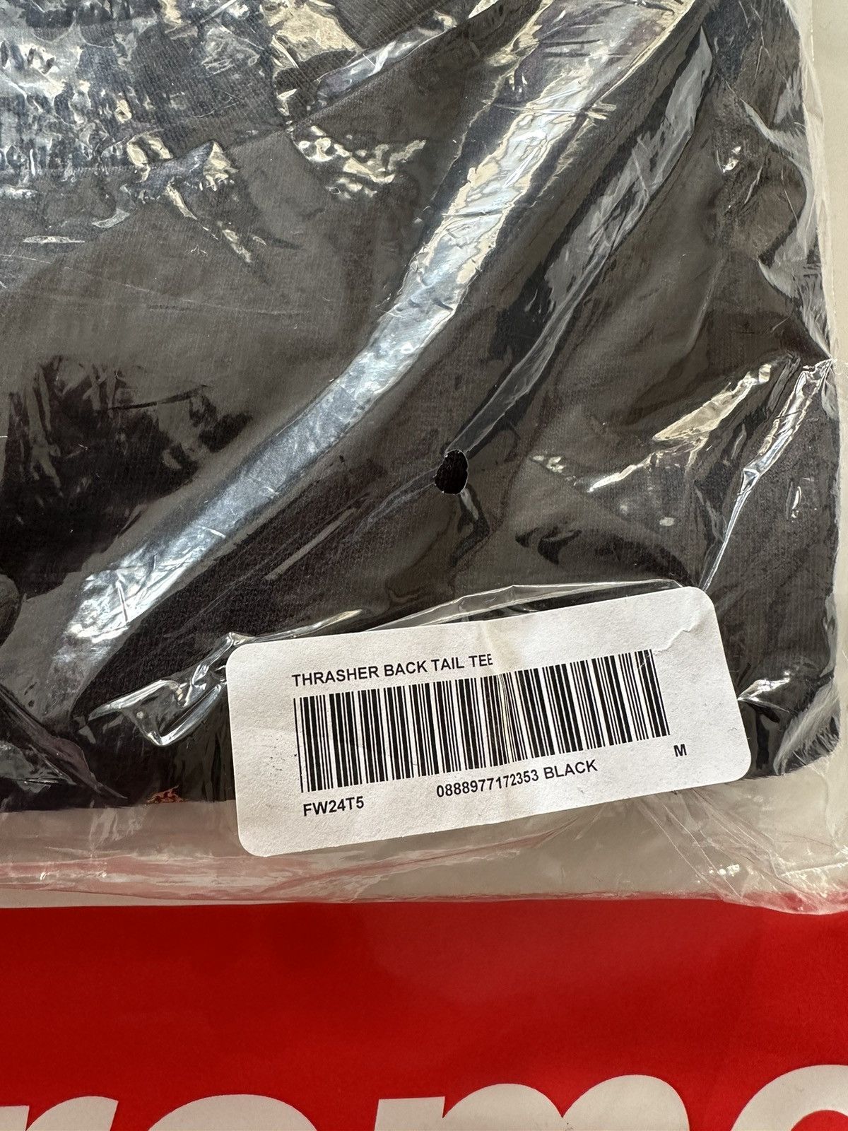 Supreme × Thrasher Supreme Thrasher Back Tail Tee Black Medium Size US M / EU 48-50 / 2 - 4 Thumbnail