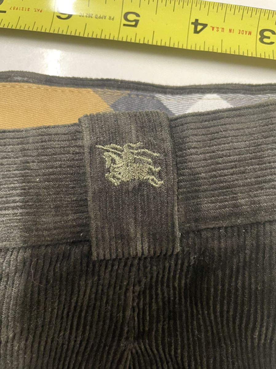 Burberry Burberry Dark Green Pleated Courdoroy Size US 34 / EU 50 - 4 Thumbnail