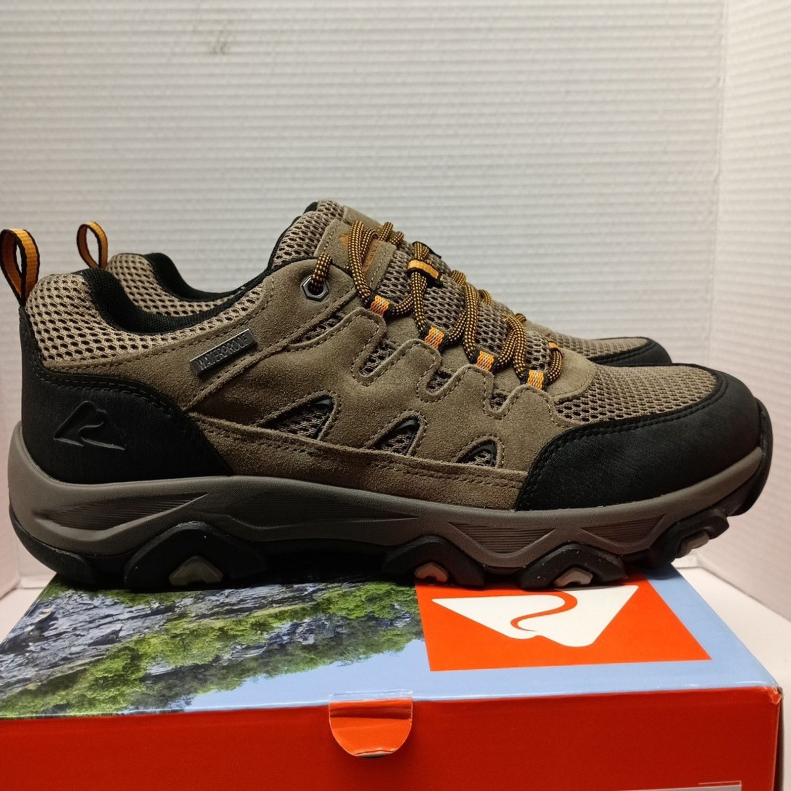 Other Ozark Trail Men Hiking Shoes Size 11 Low Hiker Taupe Leather Size US 11 / EU 44 - 1 Thumbnail