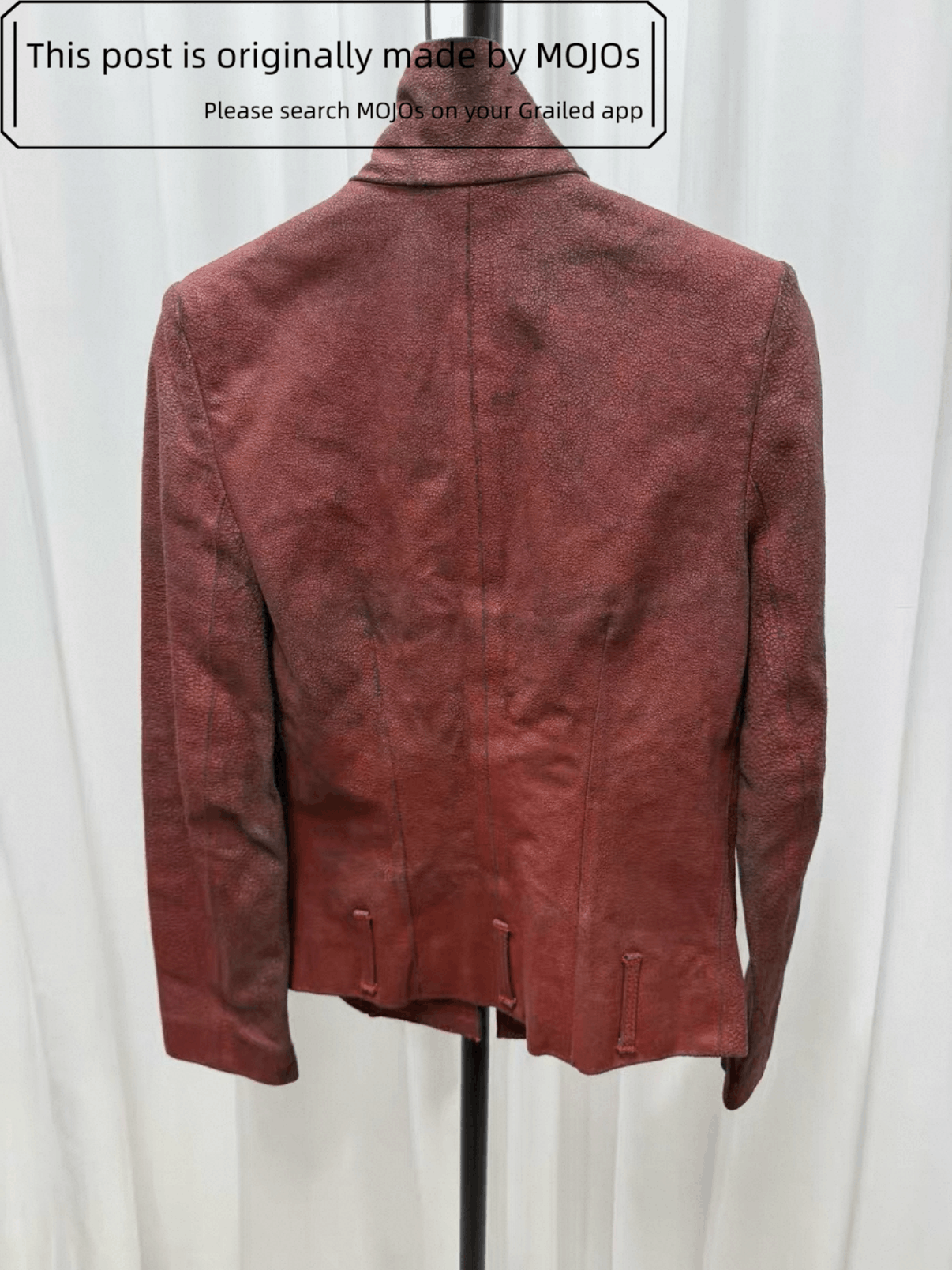 Ann Demeulemeester Sz 36 Ann Demeulemeester Splash Leather Jacket mojos Size US XS / EU 42 / 0 - 6 Thumbnail