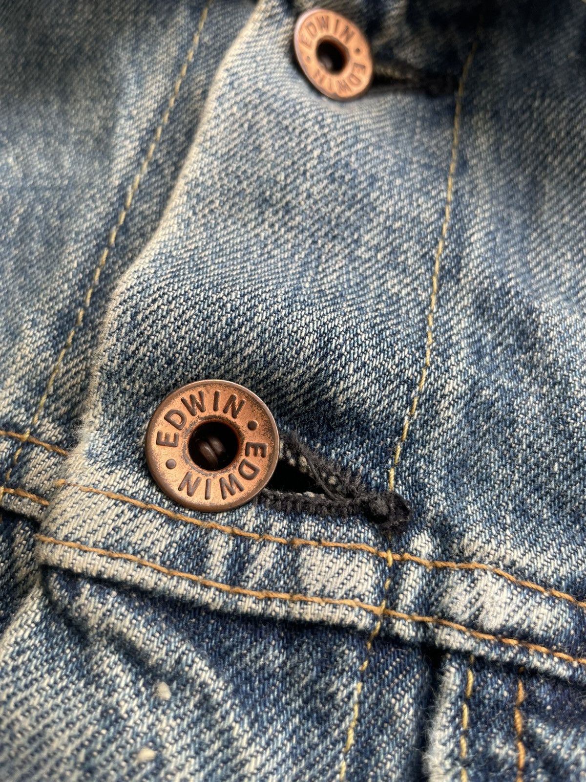 Edwin Vintage Edwin Selvedge Denim Jacket Size US M / EU 48-50 / 2 - 14 Thumbnail