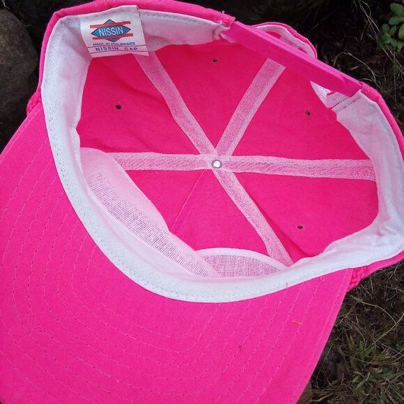 Nissan × Vintage DS Vintage McRyan Hauling Neon Pink Rope Snap Trucker Hat Size 26 - 6 Thumbnail