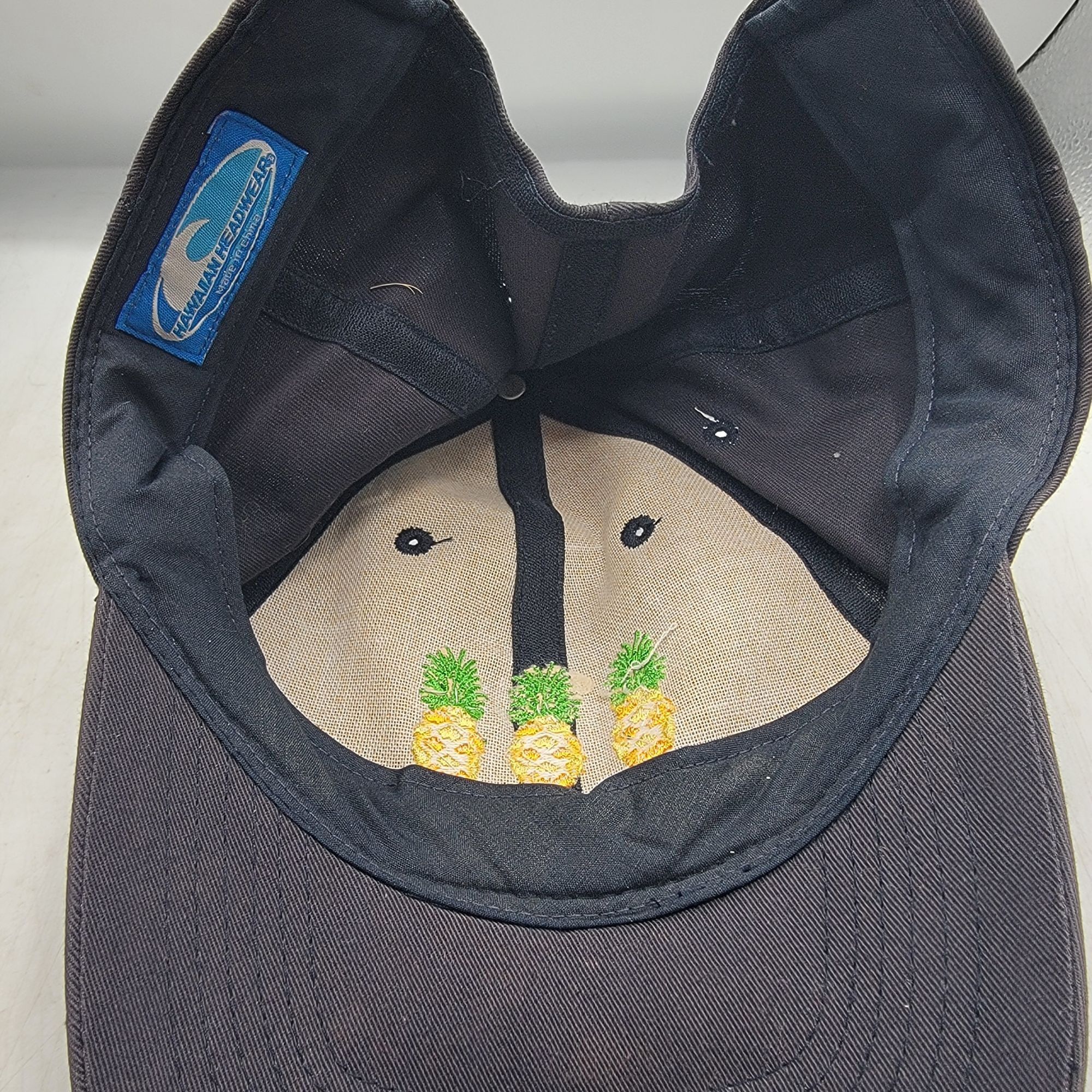 Other Kona Hawaii Pineapple Black Baseball Hat Cap Adjustable Casu Size ONE SIZE - 7 Thumbnail