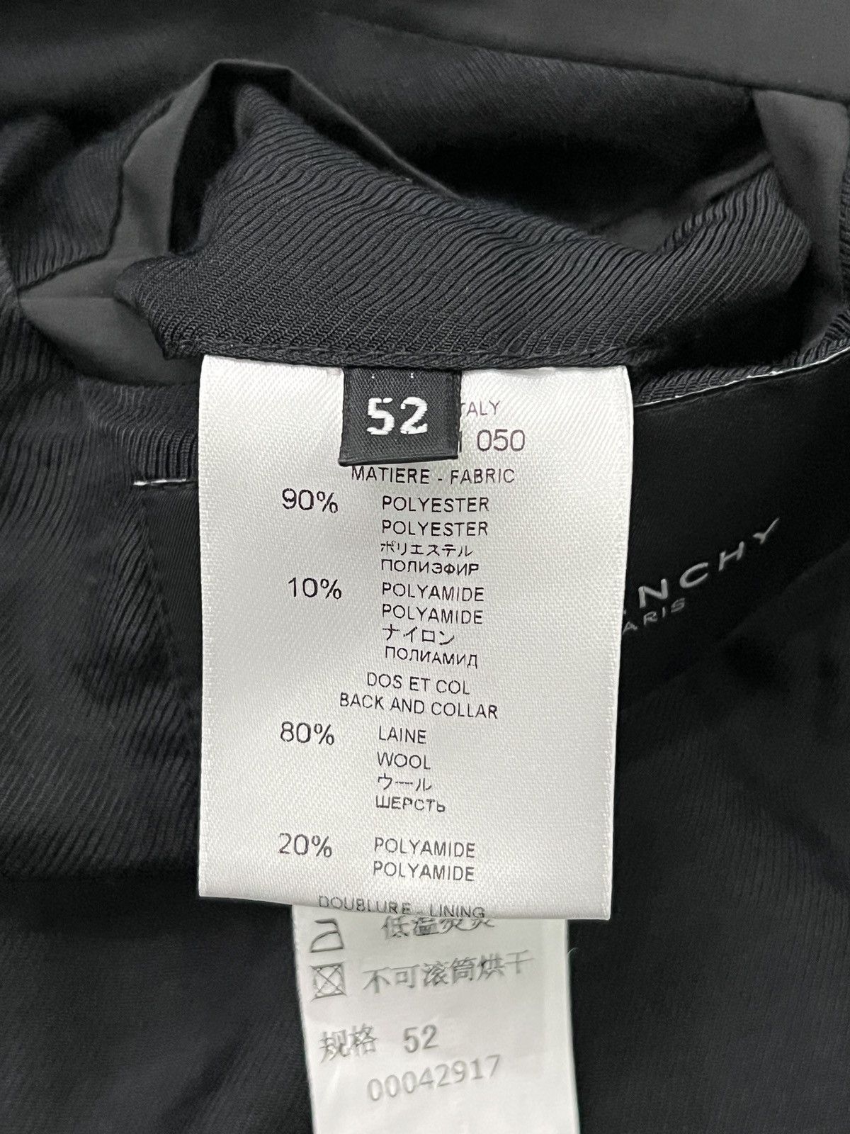 Givenchy Givenchy FW12 Nylon Panel Blazer Size 52S - 10 Thumbnail