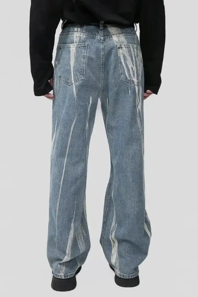 Japanese Brand Streetwear Baggy Tie Dye Wide Leg Jeans Pants Size US 30 / EU 46 - 4 Thumbnail