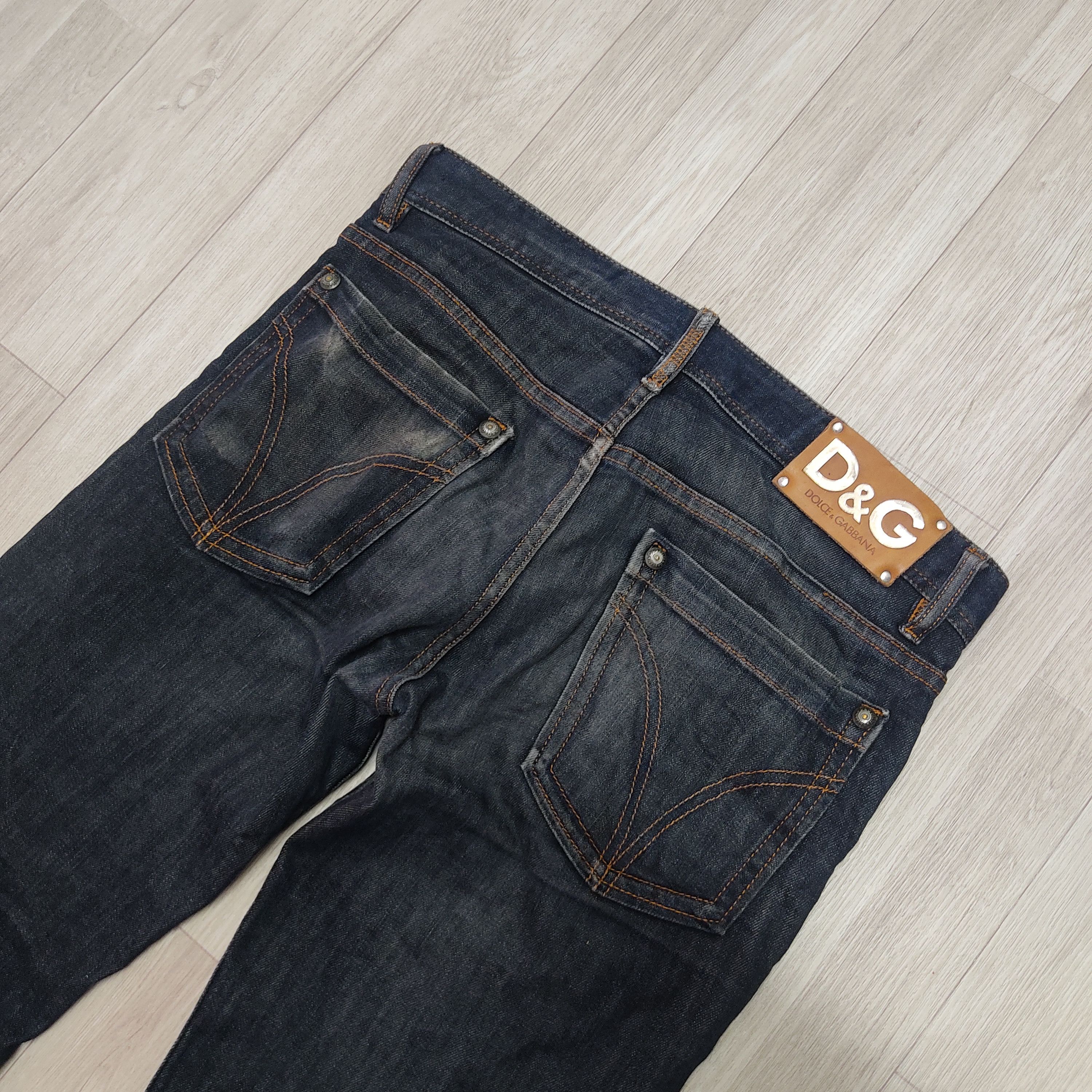 Dolce & Gabbana DOLCE & GABBANA Low Rise Straight Cut Slim Fit Denim Pants Size US 33 - 15 Thumbnail