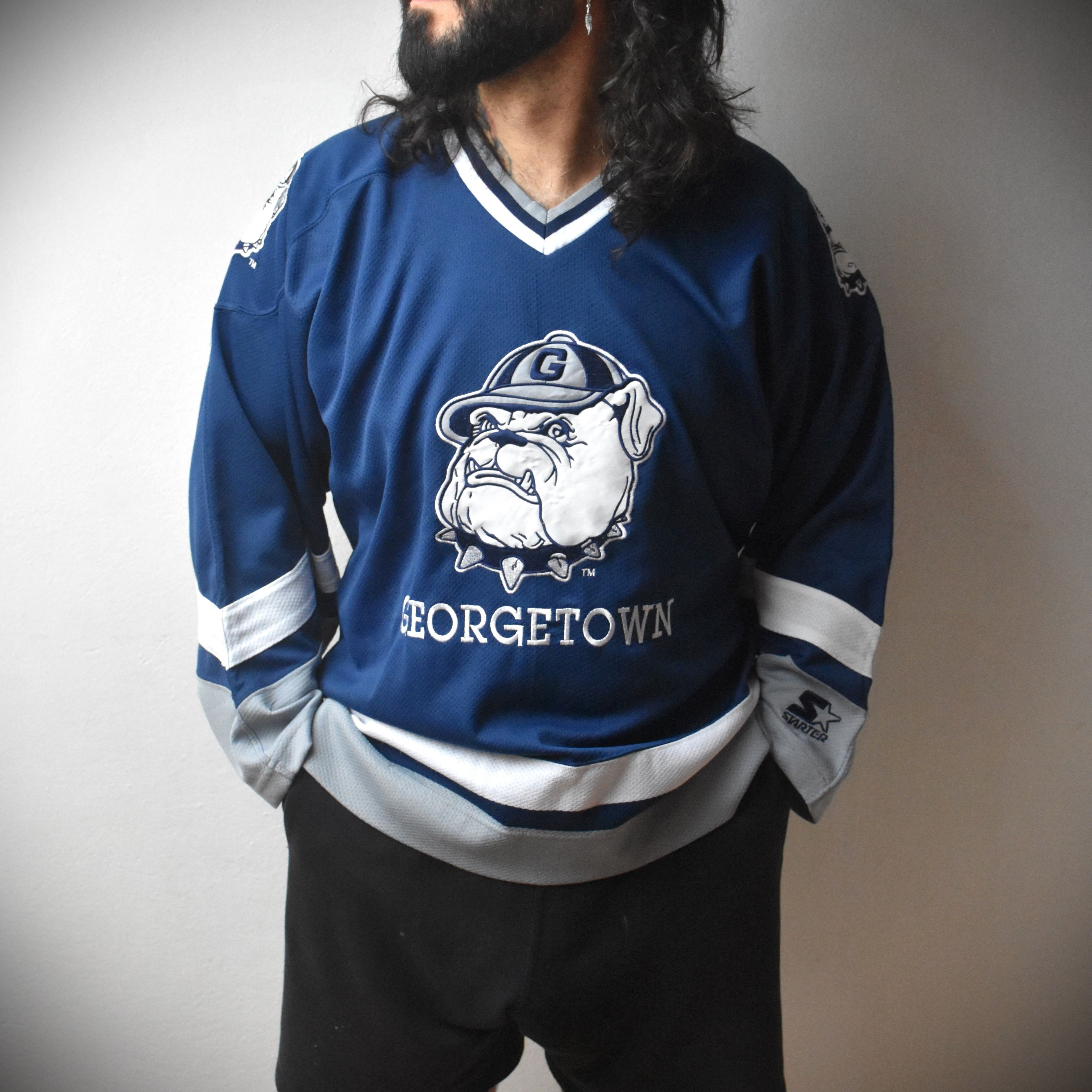 NBA × Starter × Vintage 90s vintage Georgetown Hoyas dog summer jersey tee t-shirt Size US XL / EU 56 / 4 - 1 Thumbnail