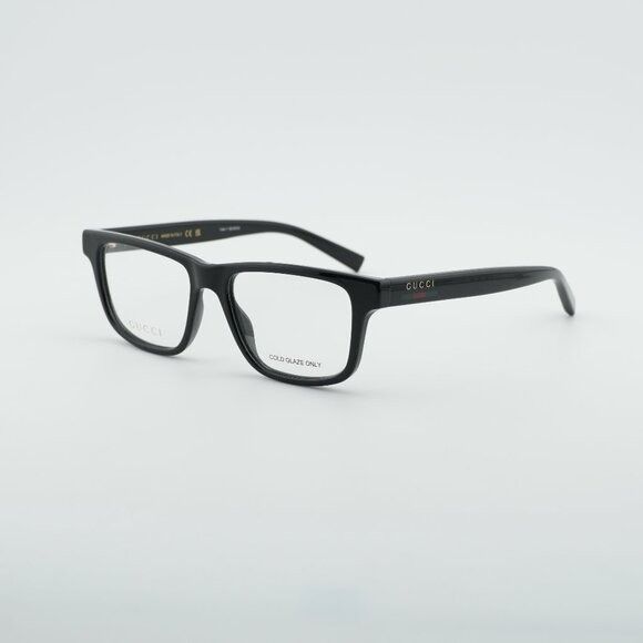Gucci Gucci GG1987O 001 Eyeglasses Black 54mm Square Frame Size ONE SIZE - 1 Thumbnail
