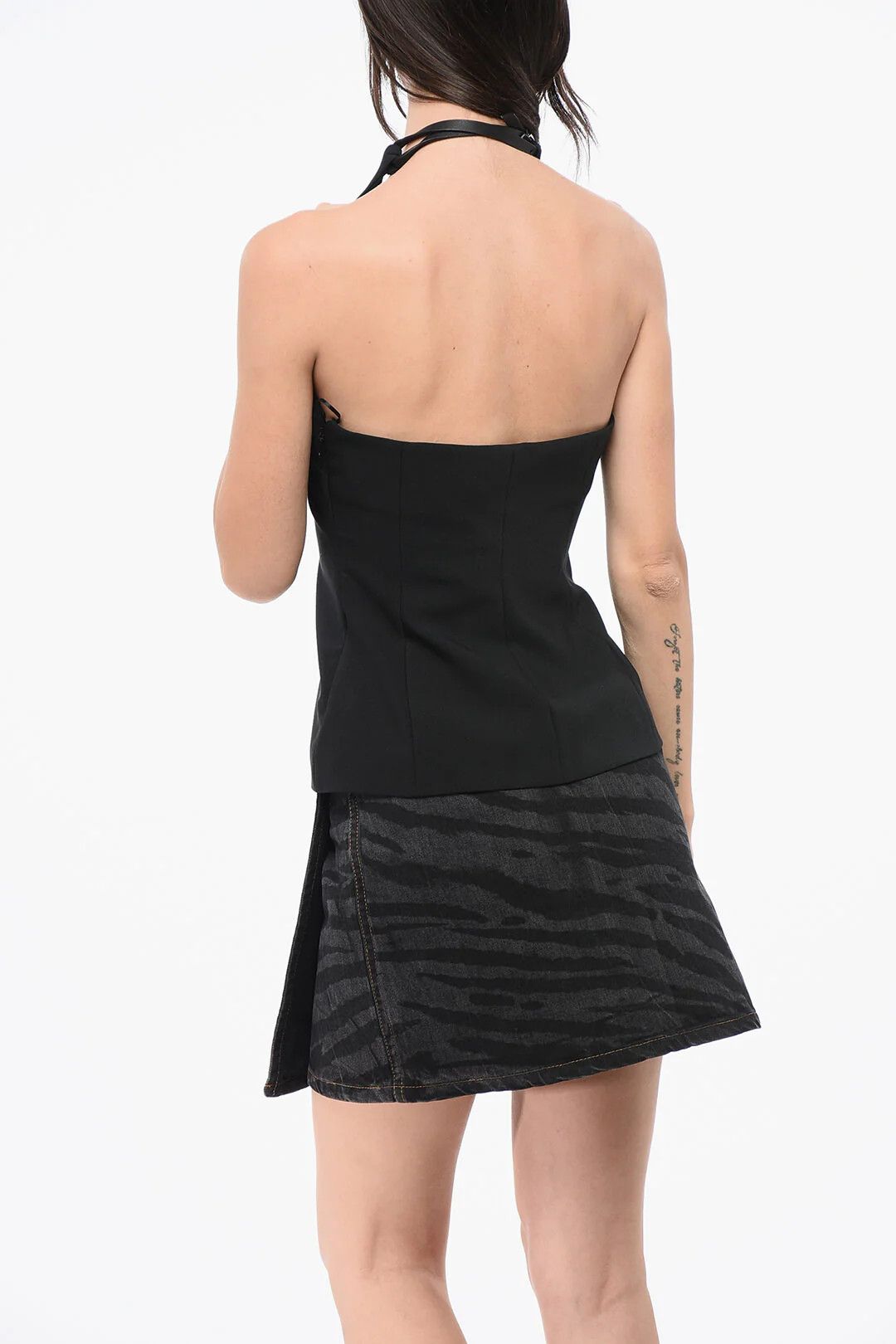 The Attico og1mm0426 Halterneck Top in Black Size S / US 4 / IT 40 - 2 Thumbnail