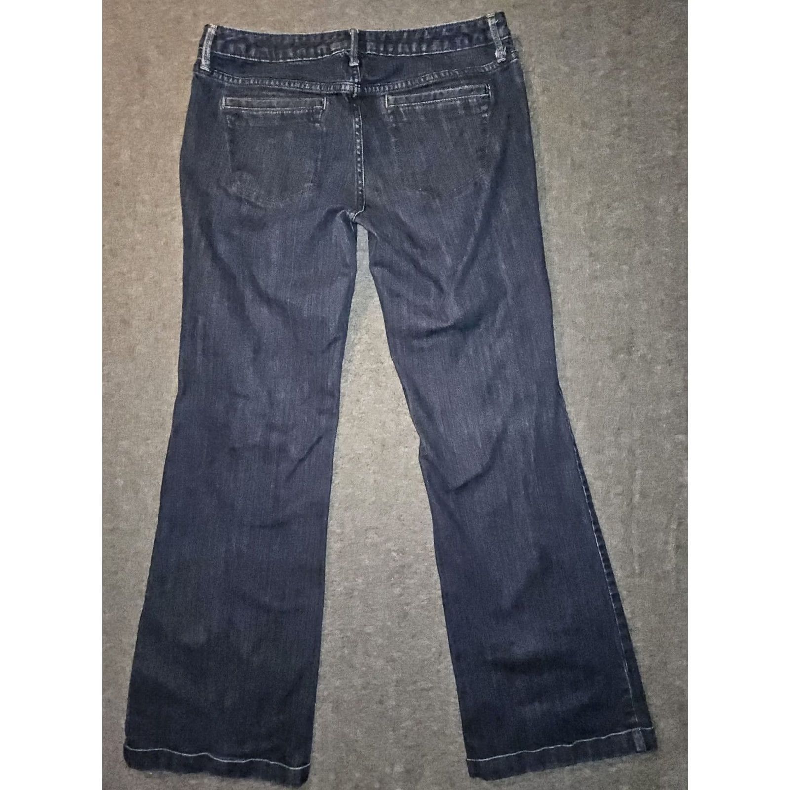 Banana Republic Banana Republic Jeans Women's 10 Bootcut Dark Blue Denim Low Rise 31 Inseam Stretch Pockets 90s Preppy Vintage Style Womens Size 32" / US 10 / IT 46 - 7 Thumbnail