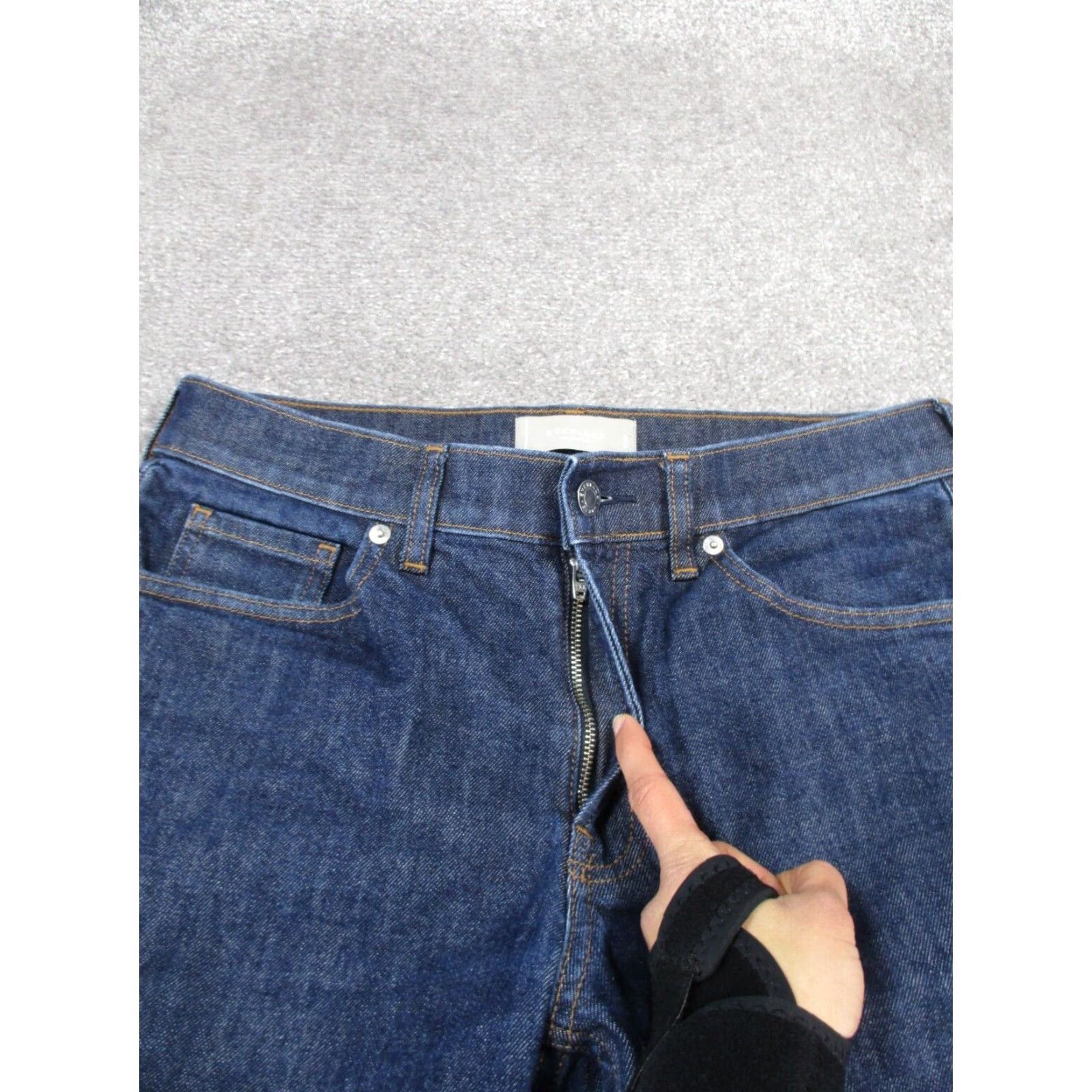 Everlane Everlane Mens Slim Jeans 31X30 Dark Blue Denim Regular Mens Size US 31 - 4 Thumbnail