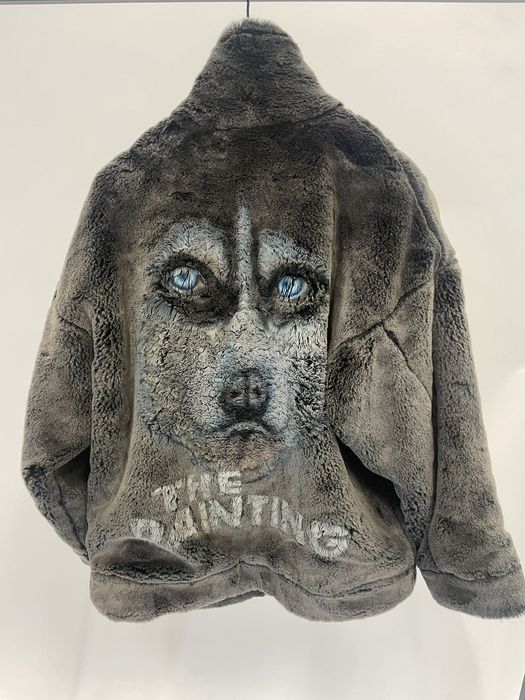 Doublet Doublet Animal Hand-Painted Fur Jacket | Grailed