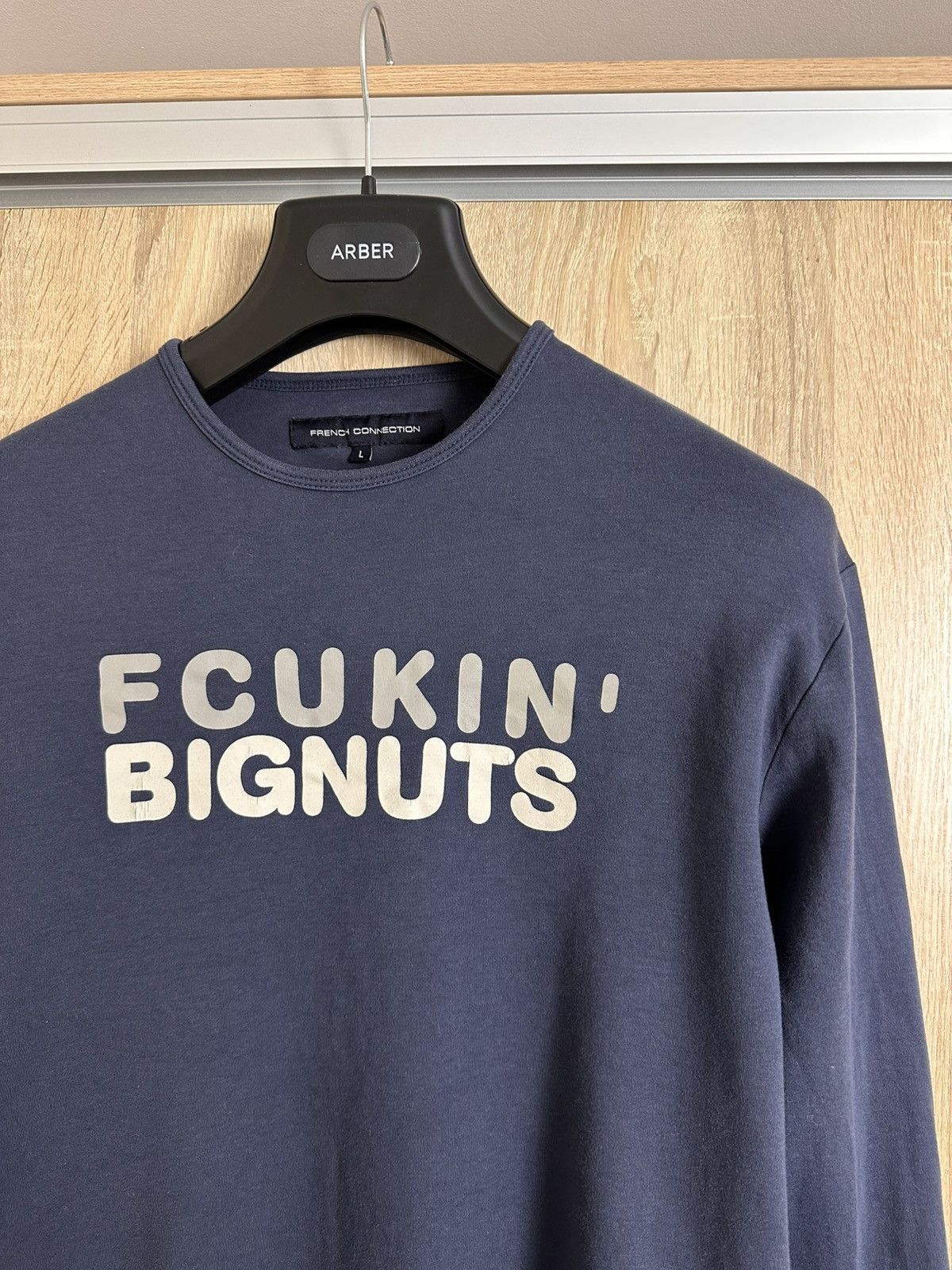 FCUK × French Connection 🔥 Rare FCUK X FRENCH CONNECTION BIGNUTS TEE SHIRT Y2K Japan Size US M / EU 48-50 / 2 - 2 Thumbnail