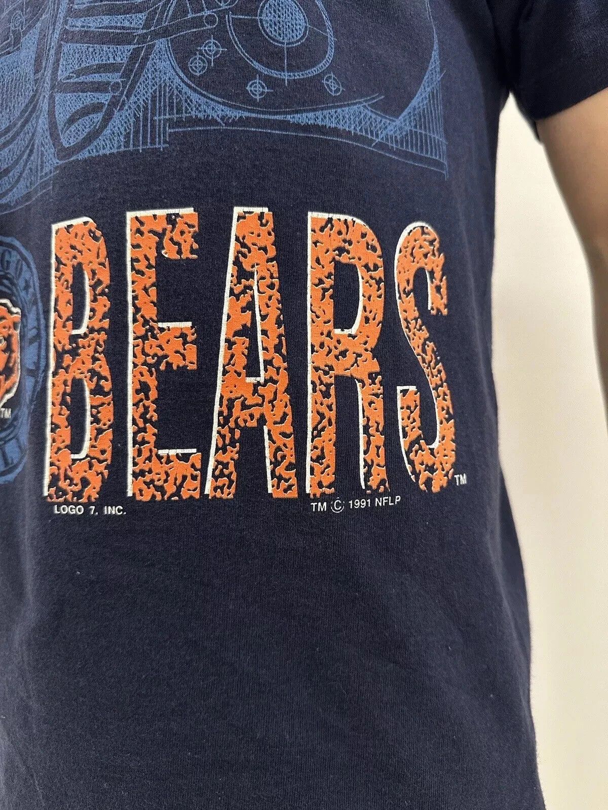 Vintage Vintage 1990s Chicago Bears NFL Football Single Stitch Shirt Size US M / EU 48-50 / 2 - 5 Thumbnail