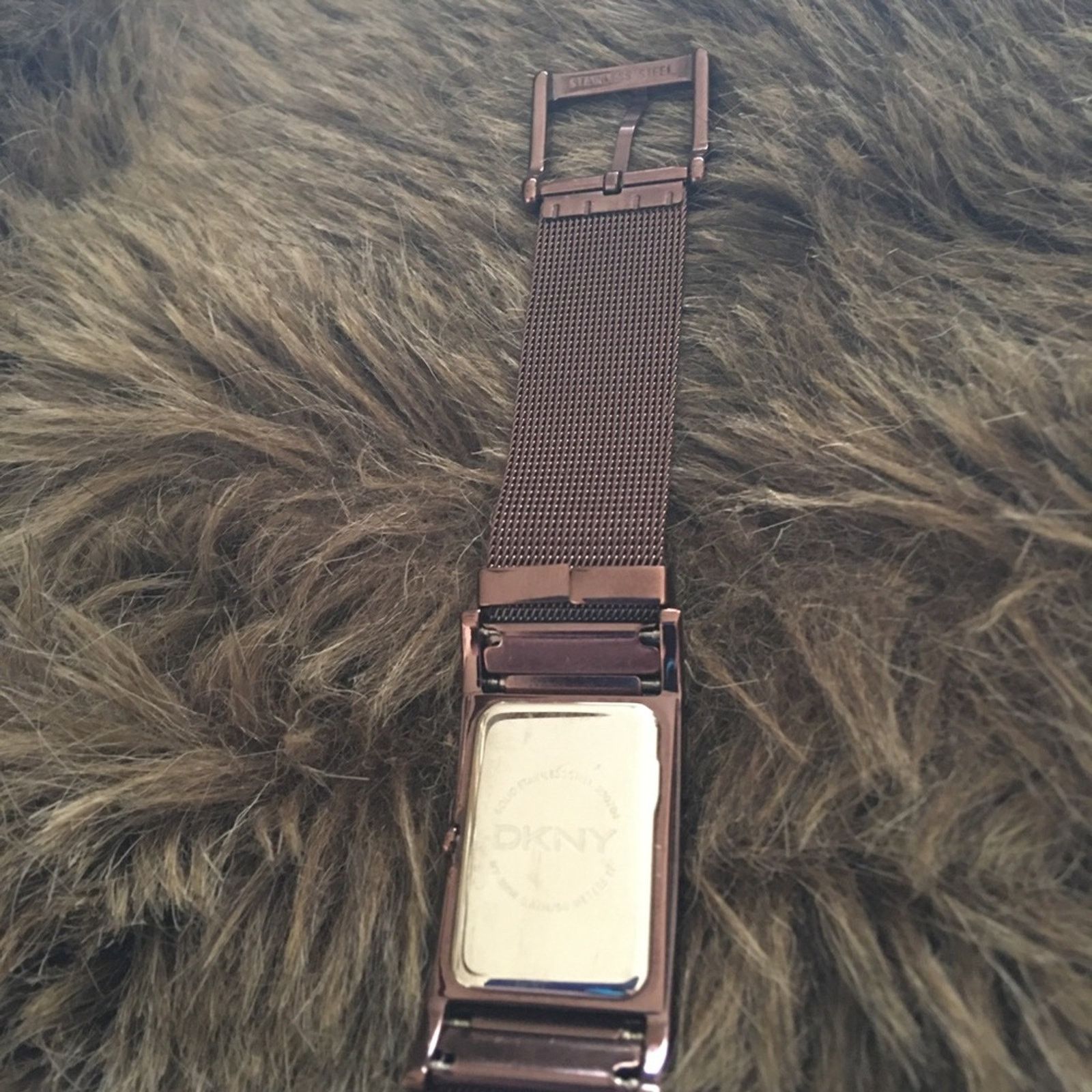 DKNY DKNY ladies brown stainless steel mesh band watch Size ONE SIZE - 6 Thumbnail