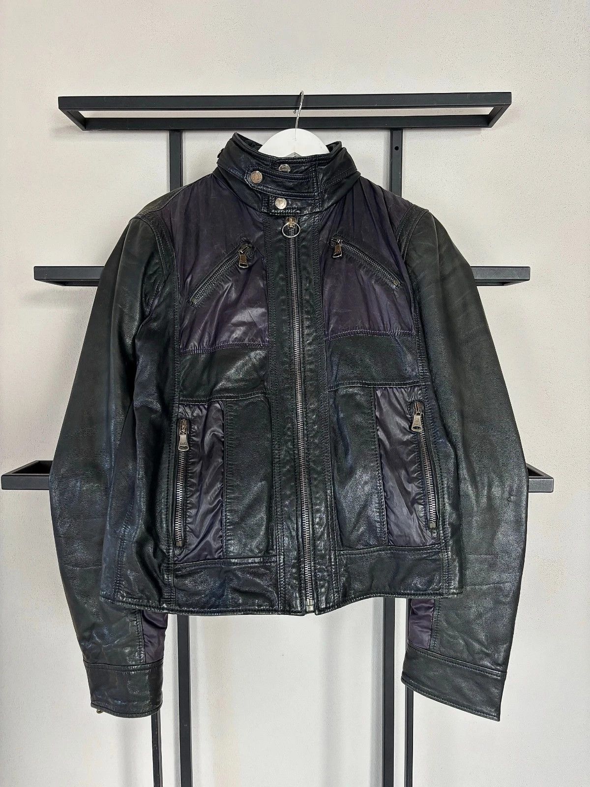 Dolce & Gabbana RRP 1200$ 00S Dolce Gabbana Archive Hybrid Leather Jacket Size US S / EU 44-46 / 1 - 4 Thumbnail