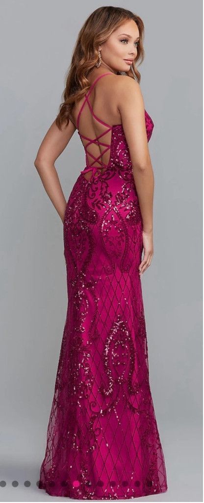 Propper Women's PromGirl Pink Sequin Prom Dress Size 4 Size S / US 4 / IT 40 - 2 Thumbnail