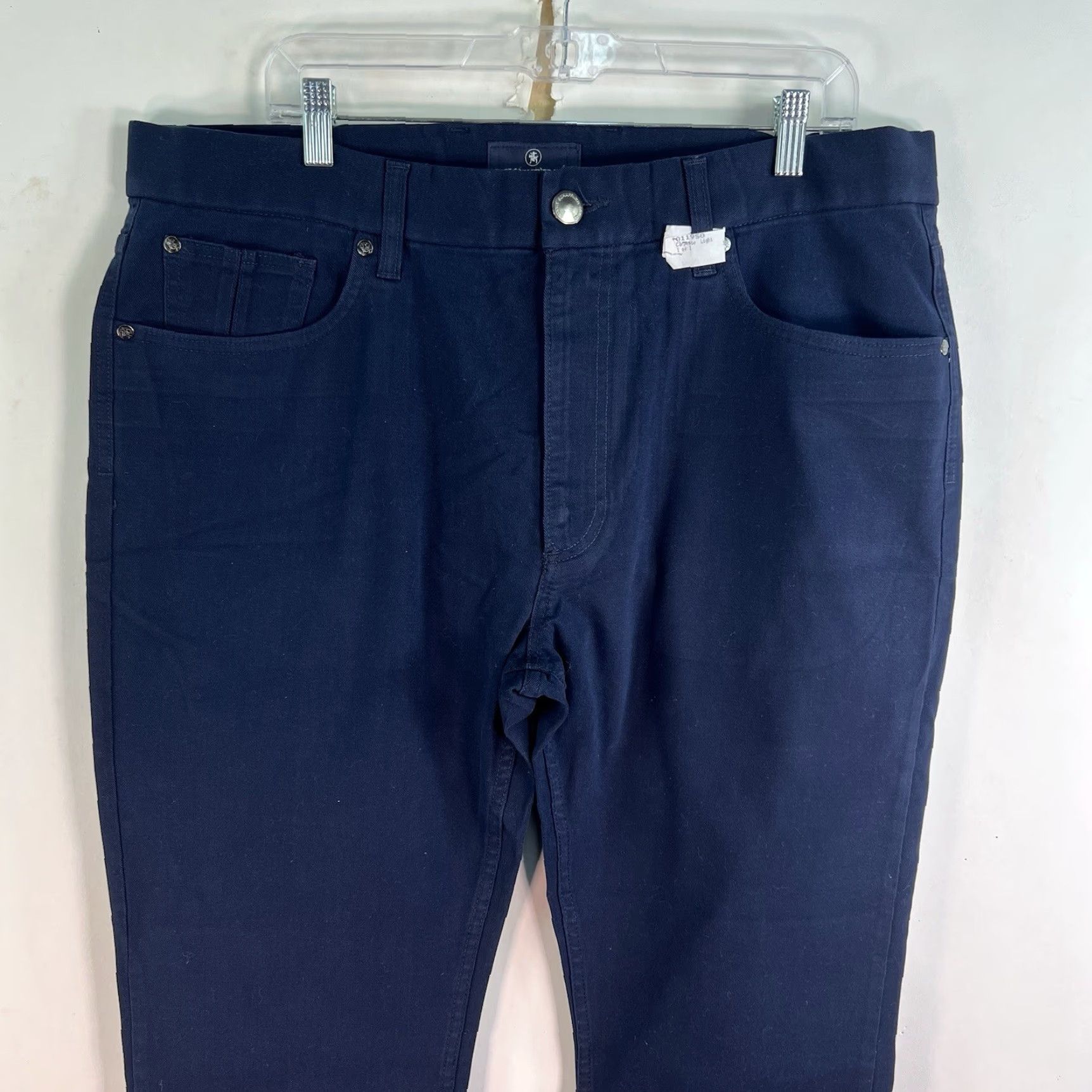 Hart Schaffner Marx Hart Schaffner Marx Heart Pant Trouser Men’s 40 X 30 Blue Twill Straight 5-Pocket Denim Flat Front Vintage: No Size US 40 / EU 56 - 5 Thumbnail