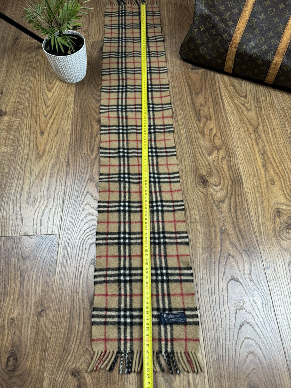 Burberry Vintage wool scarf Burberry’s 90s original luxury item Size ONE SIZE - 4 Thumbnail