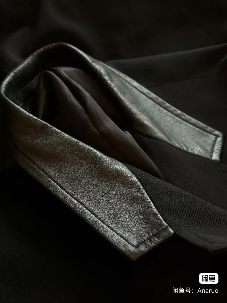 Yohji Yamamoto yohji yamamoto00 AW zip-up jacket with cowhide collar jacke Size US L / EU 52-54 / 3 - 4 Thumbnail