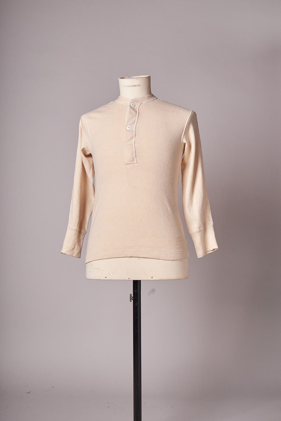 Vintage 1950s US Military Henley Thermal Undershirt Long Sleeved Size US S / EU 44-46 / 1 - 2 Thumbnail
