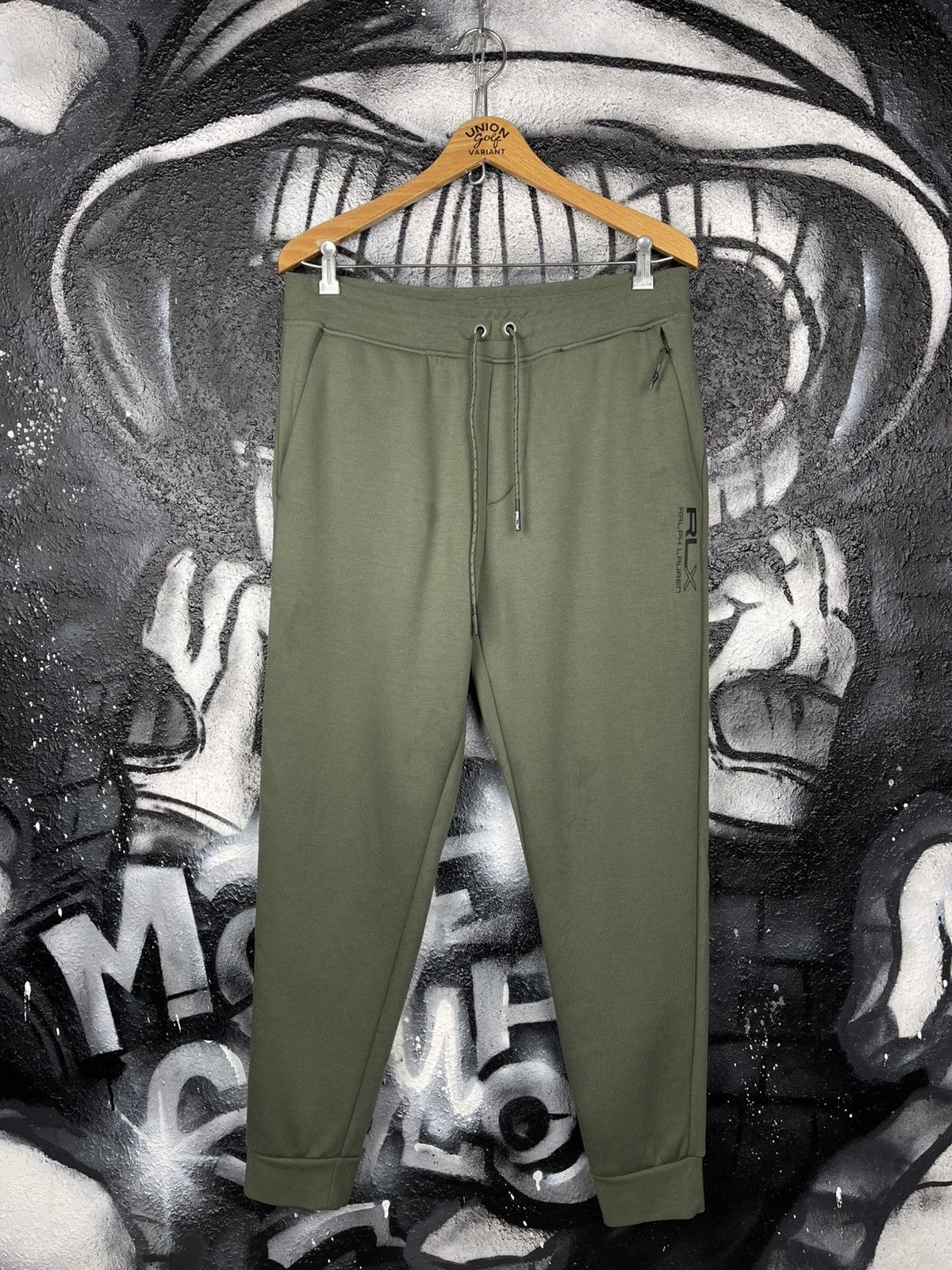 RLX Ralph Lauren RLX Ralph Lauren Olive Fleece Jogger Men’s Size M Size US 32 / EU 48 - 2 Thumbnail