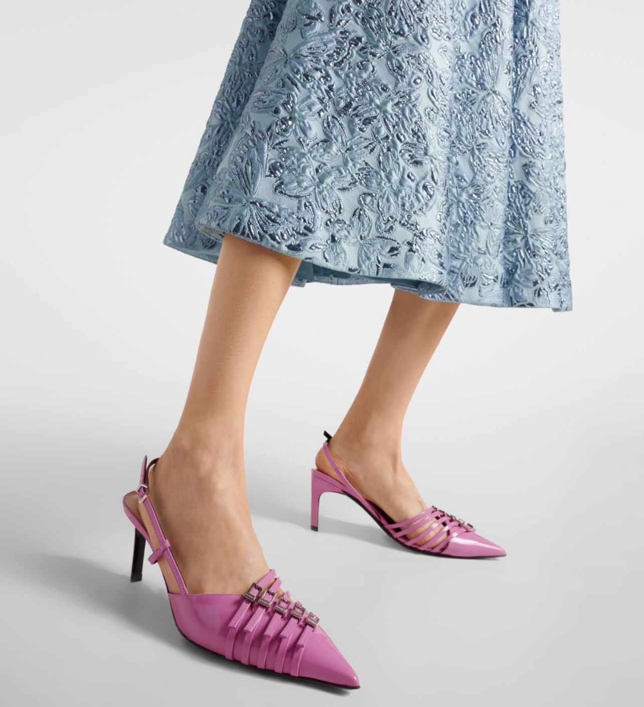Gucci Gucci Seraphine 75MM Leather Slingback Pumps size 40 Size US 10 / IT 40 - 2 Thumbnail