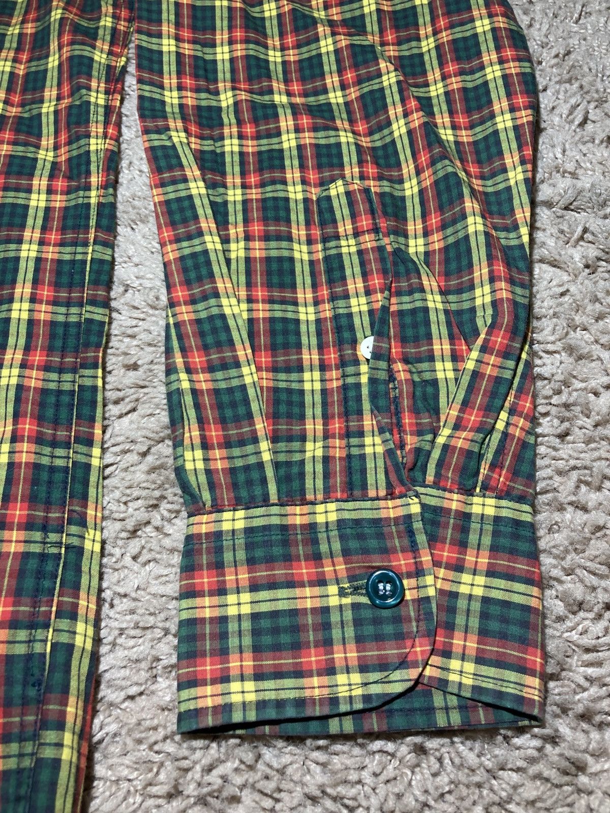 Bape 1996 Bape Plaid Green Red Button Down 90s Ape Logo OG Nigo Size US M / EU 48-50 / 2 - 3 Thumbnail