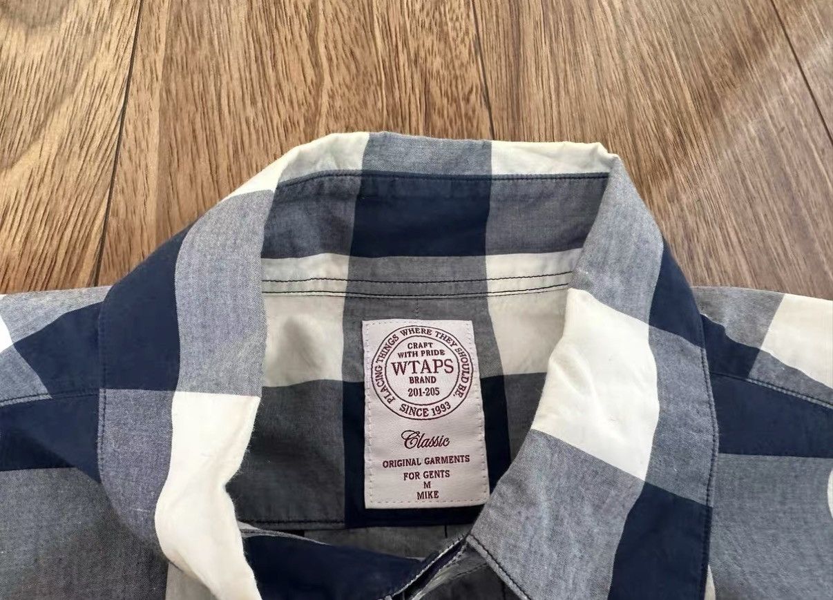 Wtaps WTAPS BLOCK CHECK SHIRT Blue white check shirt Size US M / EU 48-50 / 2 - 3 Thumbnail