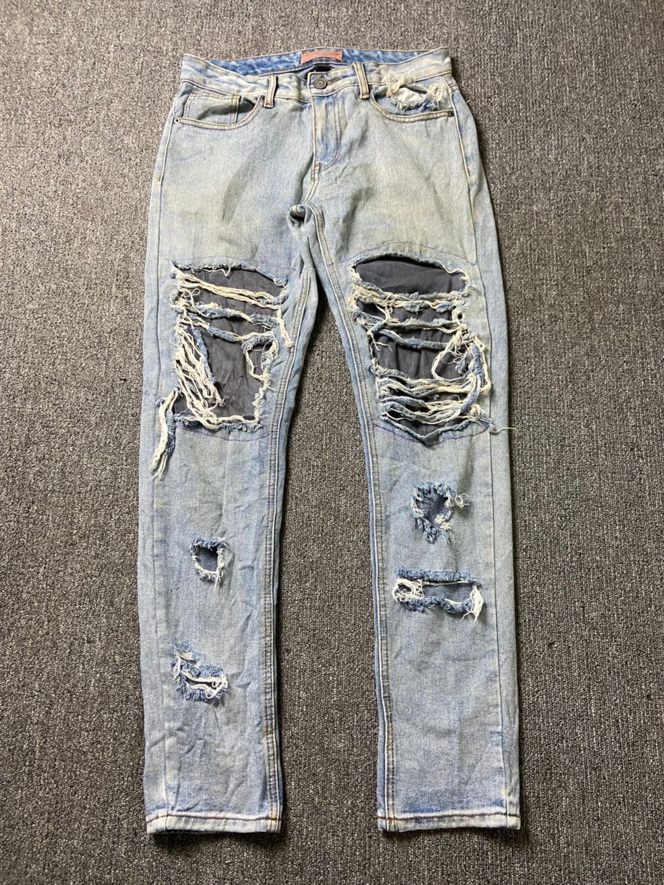 Japanese Brand Japanese Brand Distressed Ripped Denim Jeans (186) Size US 32 / EU 48 - 1 Thumbnail