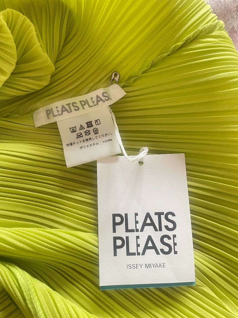 Issey Miyake issey miyake size:3 Yellow fly-sleeved pleated skirt Size XXS / US 00 / IT 34 - 3 Thumbnail