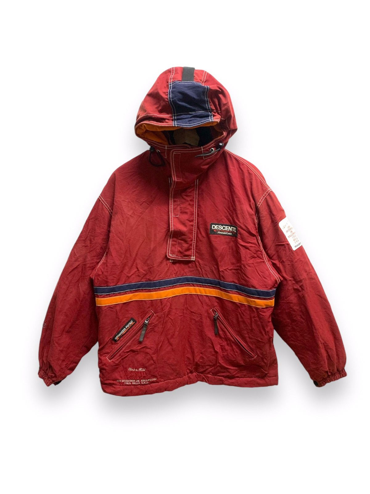 Descente × Japanese Brand × Vintage Vintage 90s Descente Mountain Cruise Jumper Hoodie Size US L / EU 52-54 / 3 - 1 Thumbnail