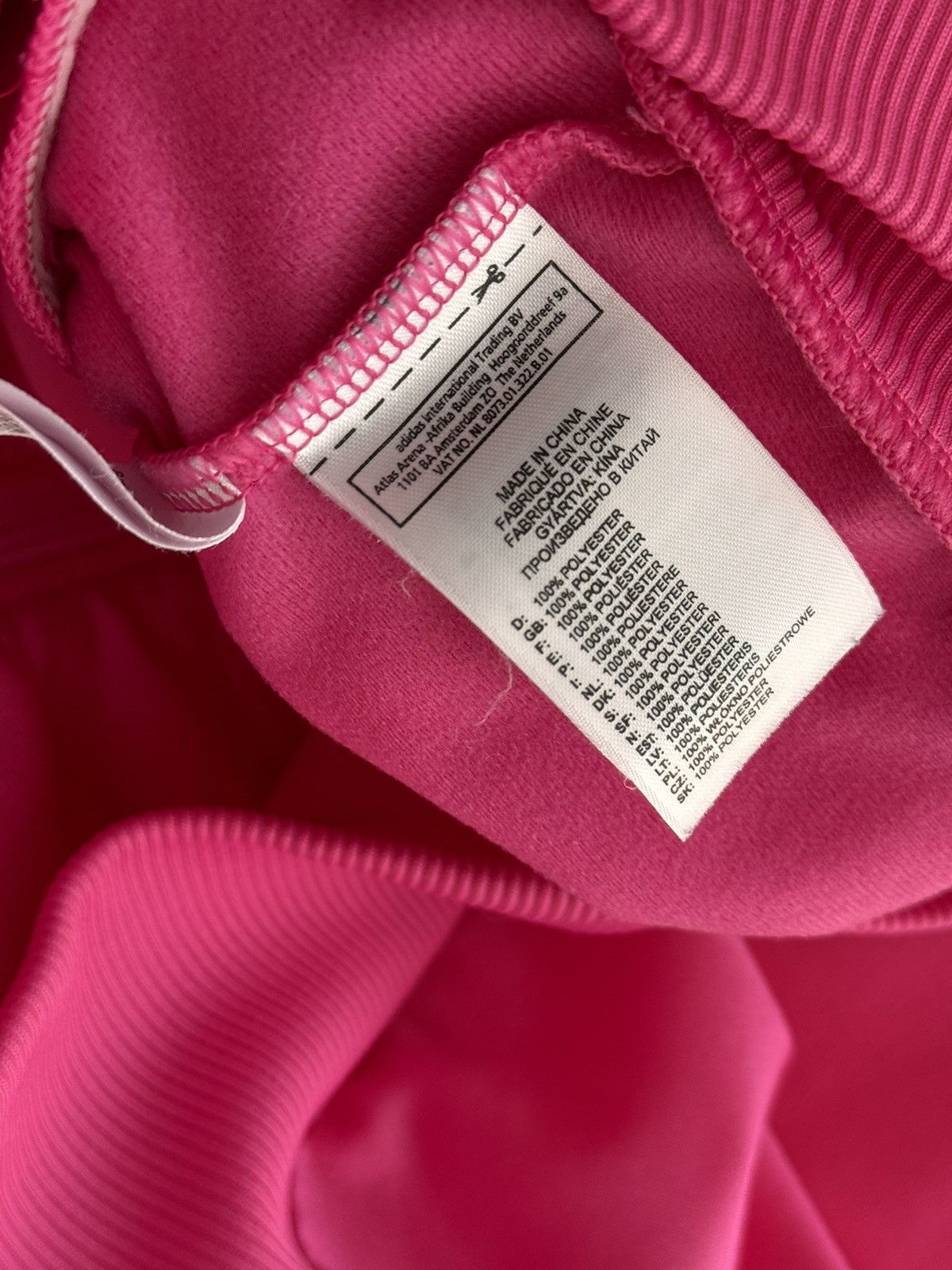 Adidas × Vintage Vintage Adidas Firebird Three Stripes Pink Big Logo Hoodie Size S / US 4 / IT 40 - 10 Thumbnail