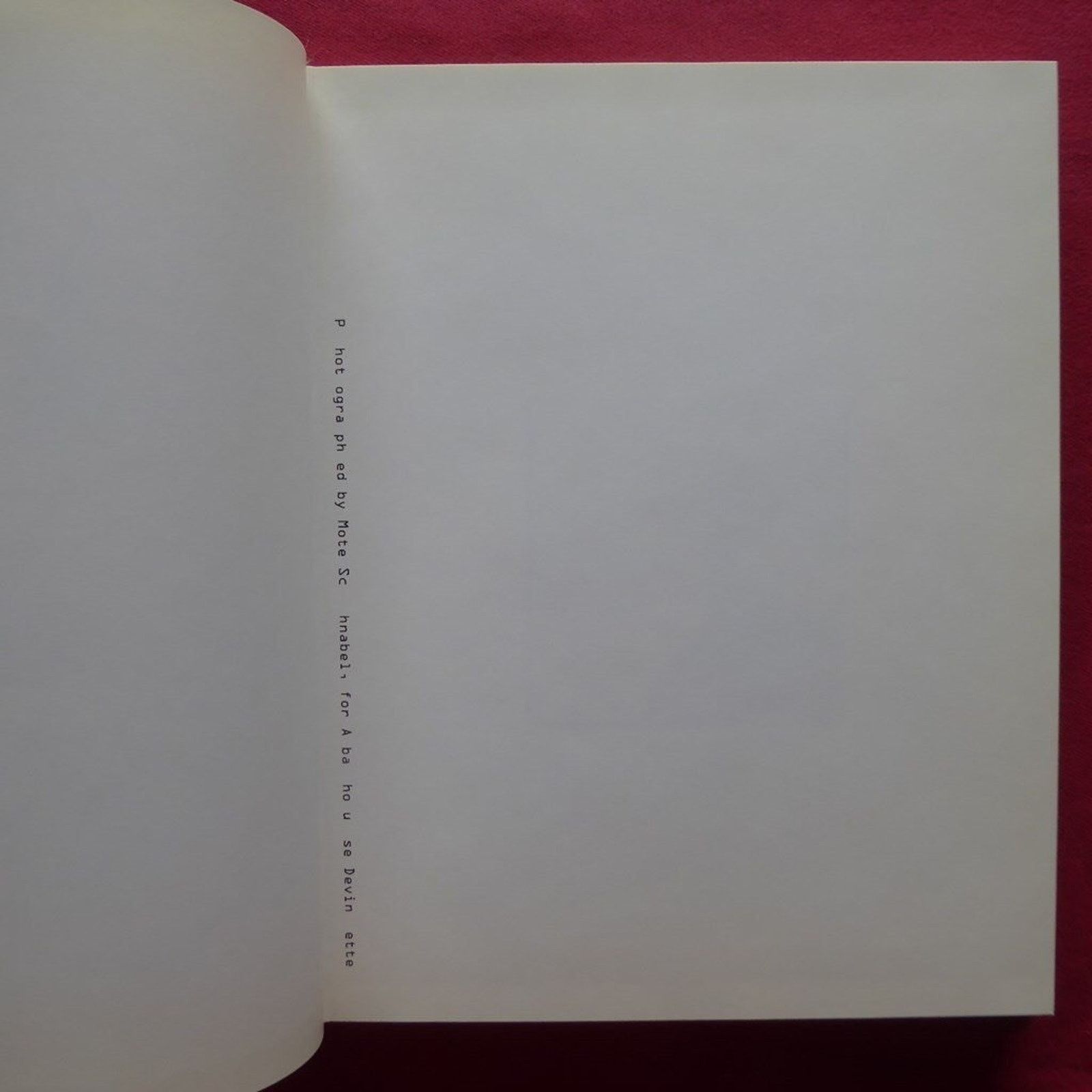 Vintage n2/Mort Schnabel Photobook No where Abahouse devinette 1998 Size ONE SIZE - 2 Thumbnail