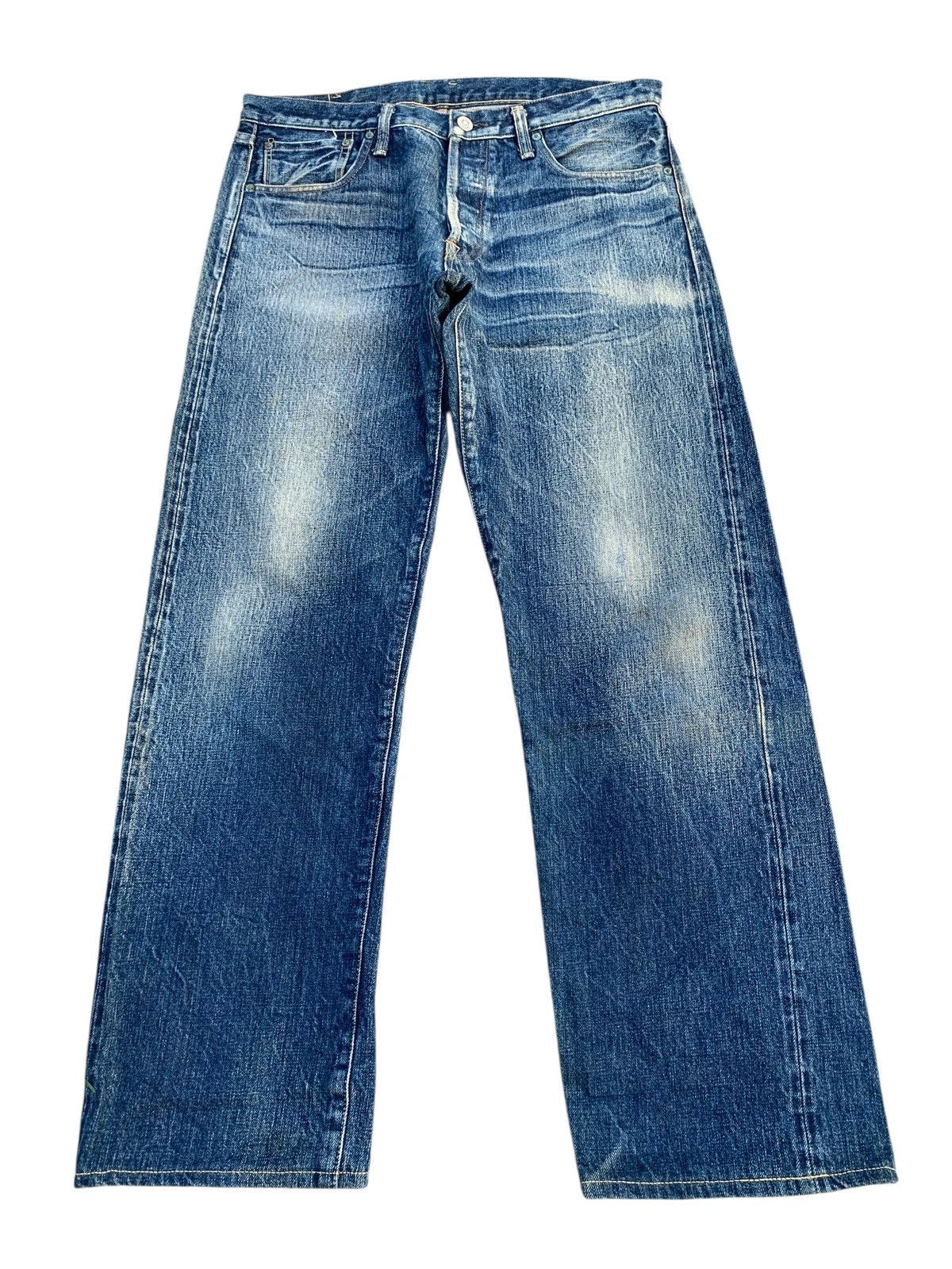 Kapital VINTAGE BURGUS PLUS SELVEDGE BUTTON FLY JAPANESE RAW DENIM Size US 32 / EU 48 - 4 Thumbnail