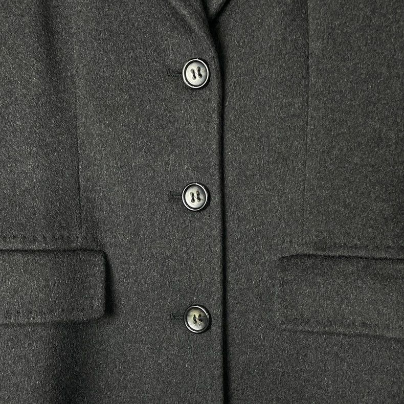 Max Mara Max Mara Solid single-breasted wool midi coat Size M / US 6-8 / IT 42-44 - 4 Thumbnail